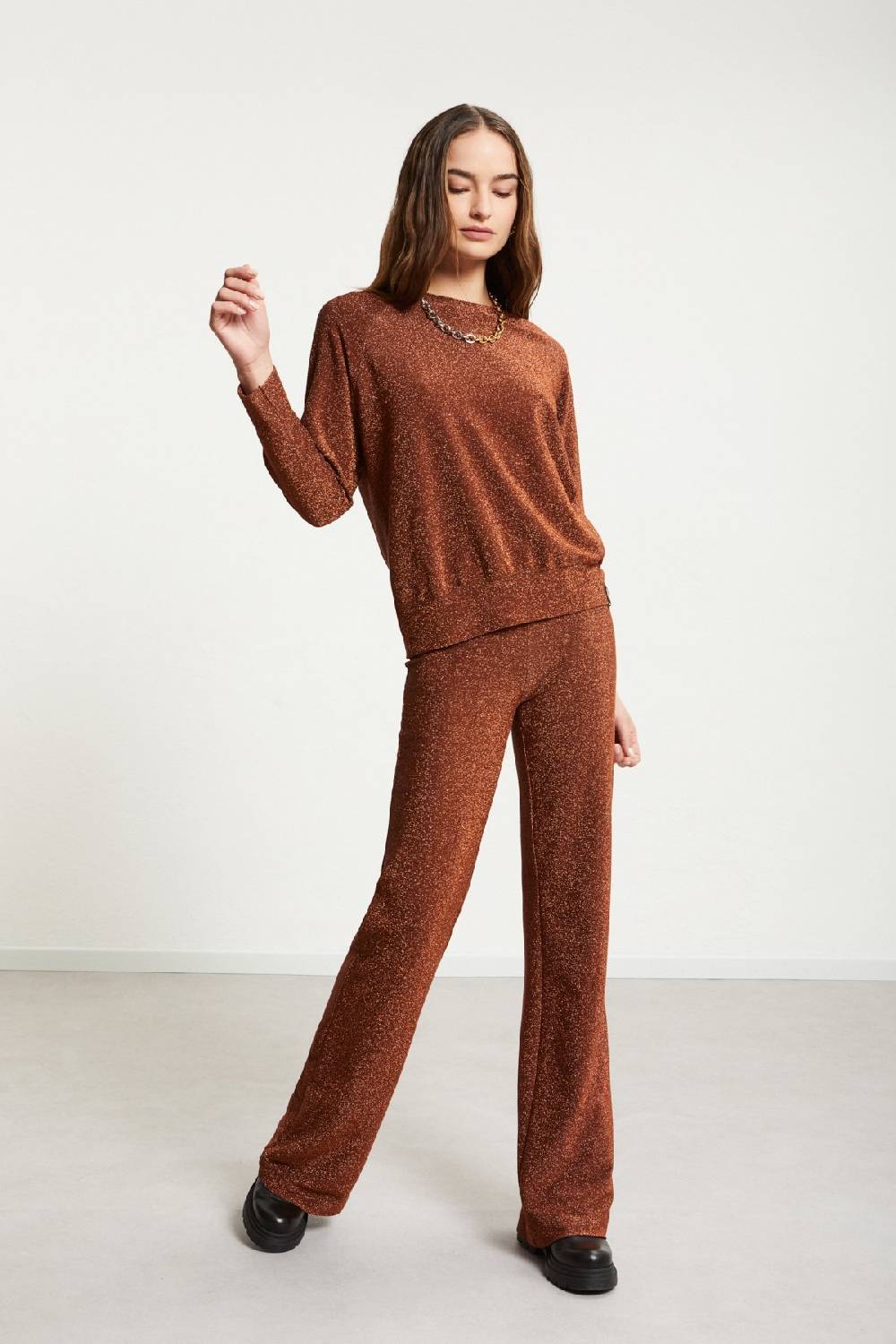 ottod'Ame Viscose blouse with lurex