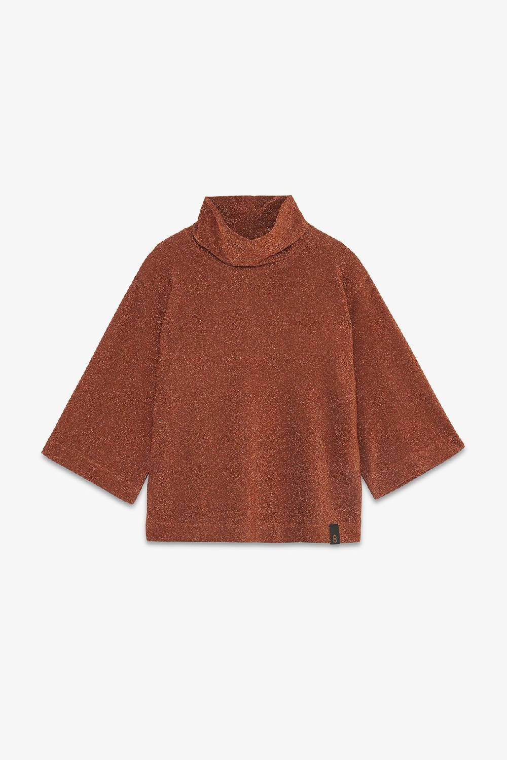 ottod'Ame Viscose blouse with lurex and flared sleeves Offerta Pasqua