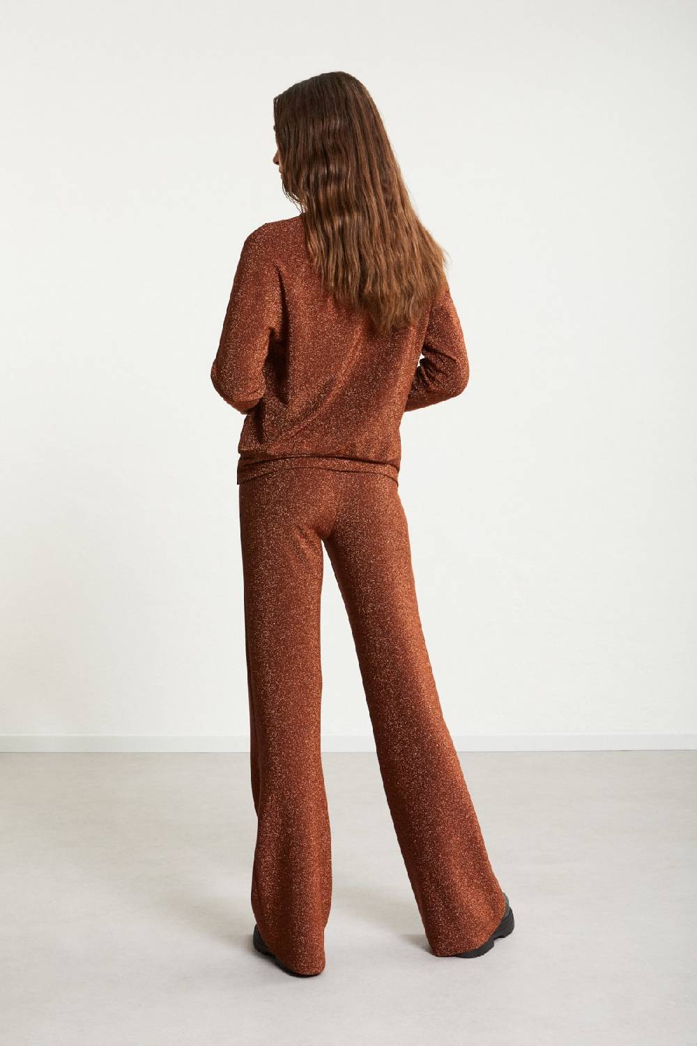 ottod'Ame Viscose trousers with lurex Offerta Giorno del Papà