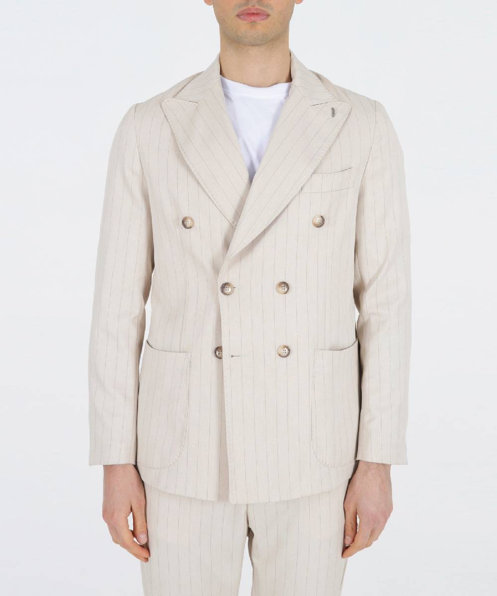 Over D GIACCA SLIM FIT DOPPIO PETTO REVERS Vendite Flash
