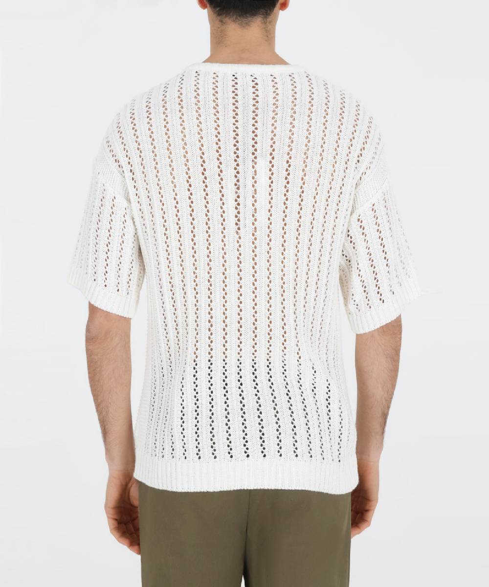 Over D MAGLIA PARICOLLO CON TRAFORI 2025