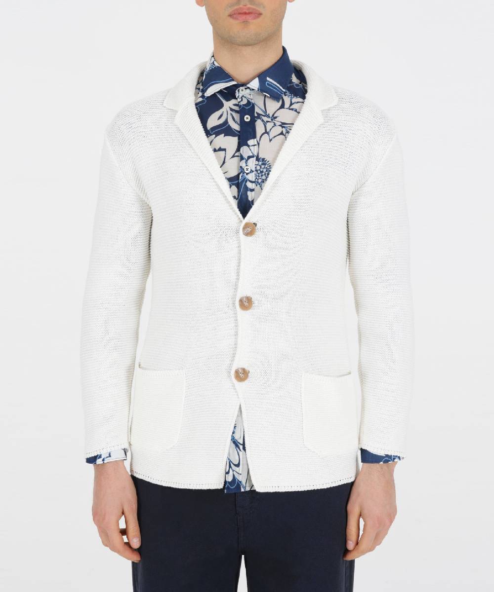 Over D GIACCA CARDIGAN COLLO 'REVERS' Italy