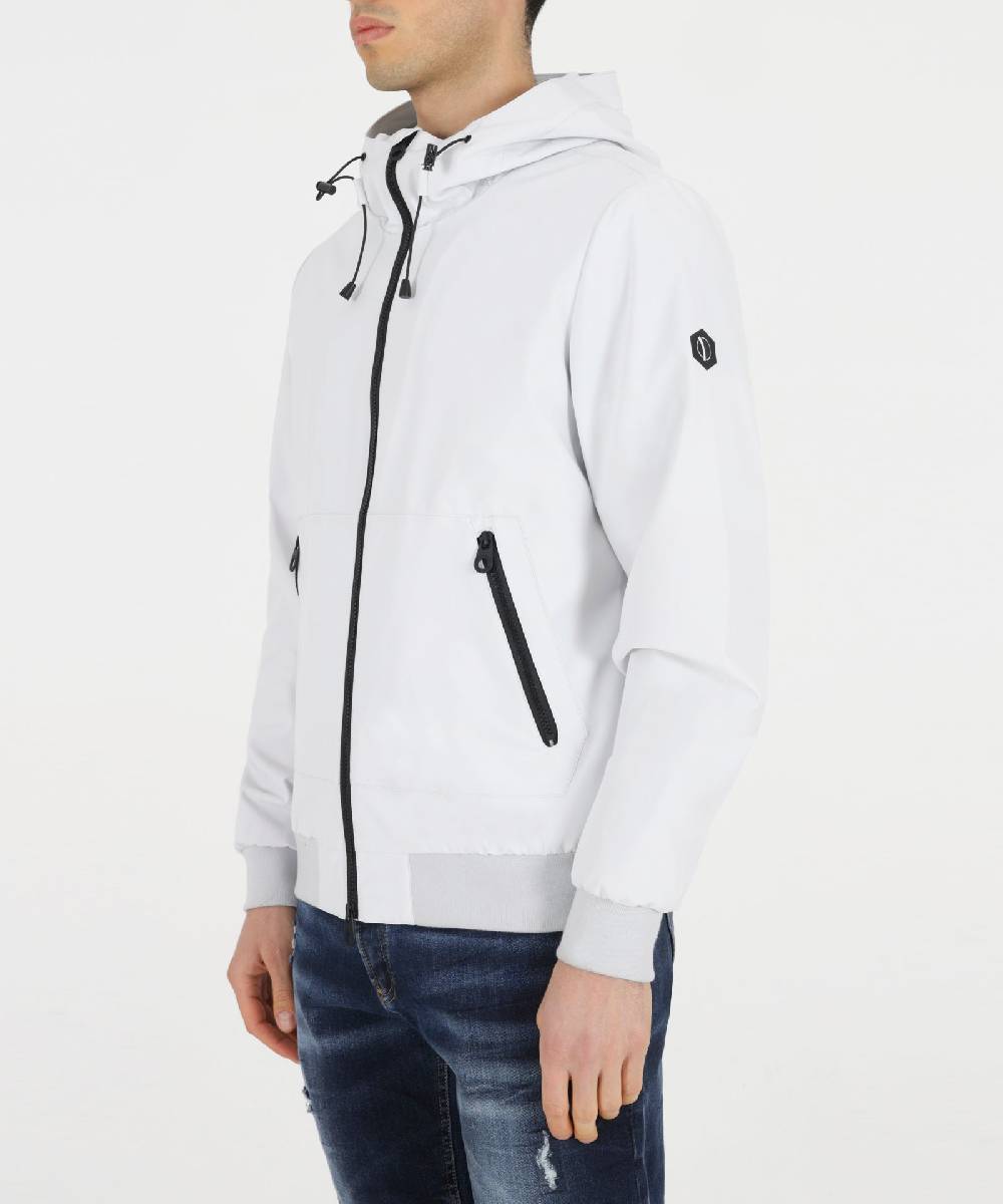Over D GIUBBOTTO MODELLO BOMBER CON CAPPUCCIO Qualità