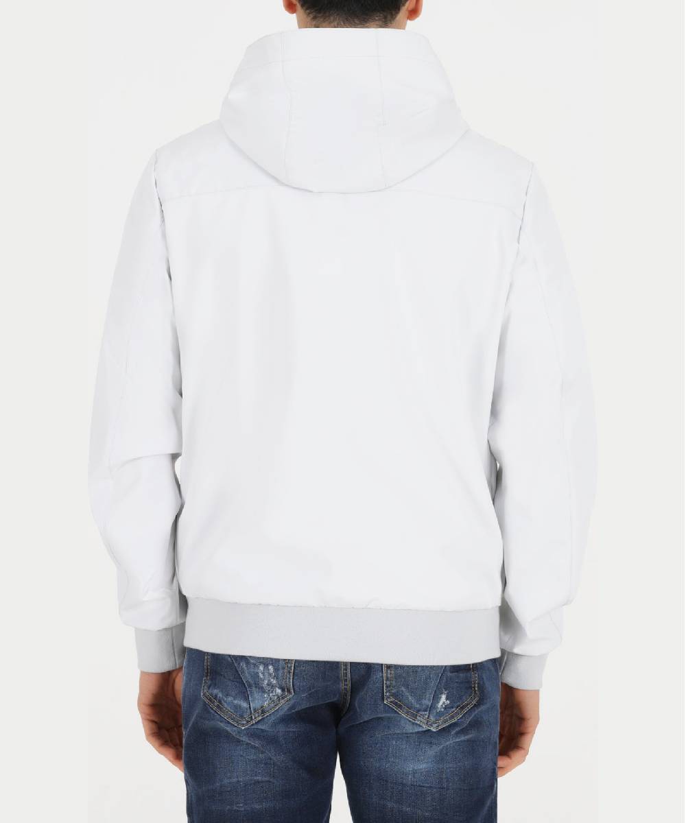 Over D GIUBBOTTO MODELLO BOMBER CON CAPPUCCIO Qualità