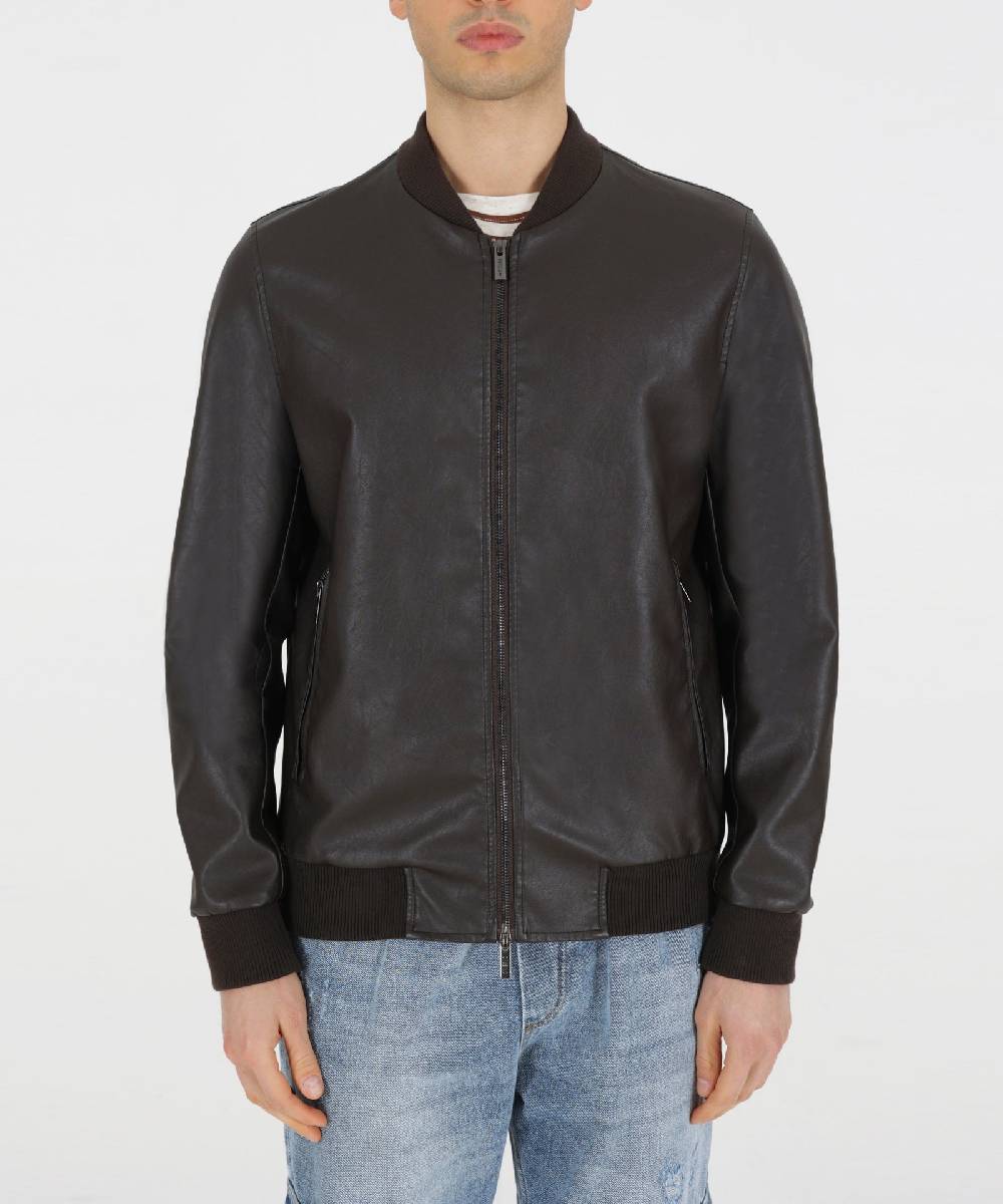 Over D BOMBER ECO-PELLE Pezzi Unici