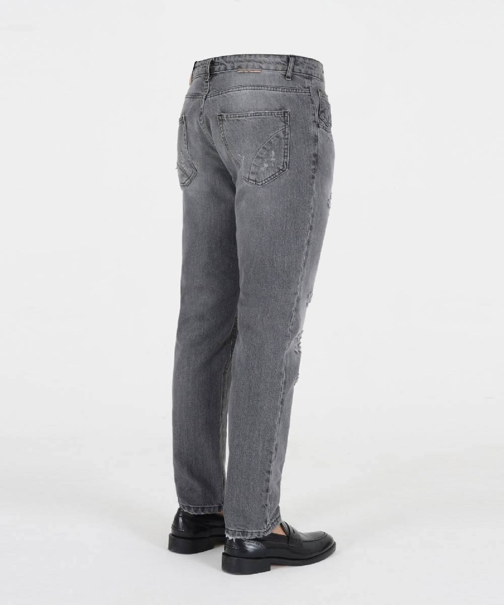Over D PANTALONE DENIM 5 TASCHE TAPERED FIT Saldi