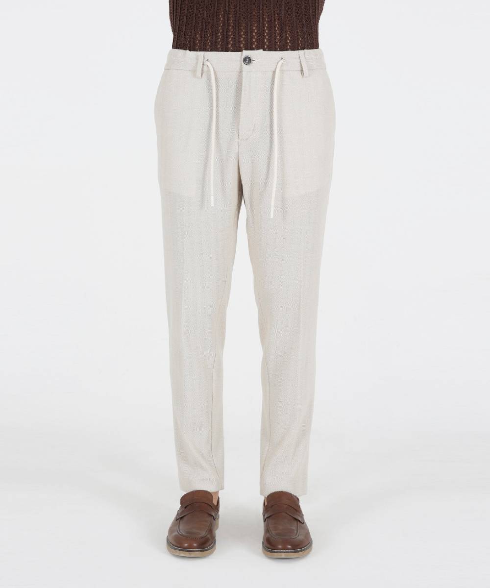 Over D PANTAMOLLA SLIM FIT TASCHE DOPPIO FILETTO Saldi Di Fabbrica