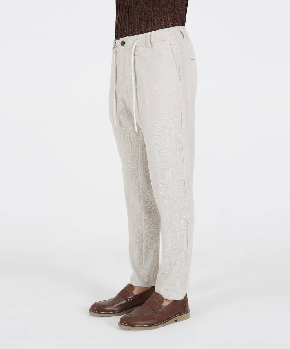 Over D PANTAMOLLA SLIM FIT TASCHE DOPPIO FILETTO Saldi Di Fabbrica