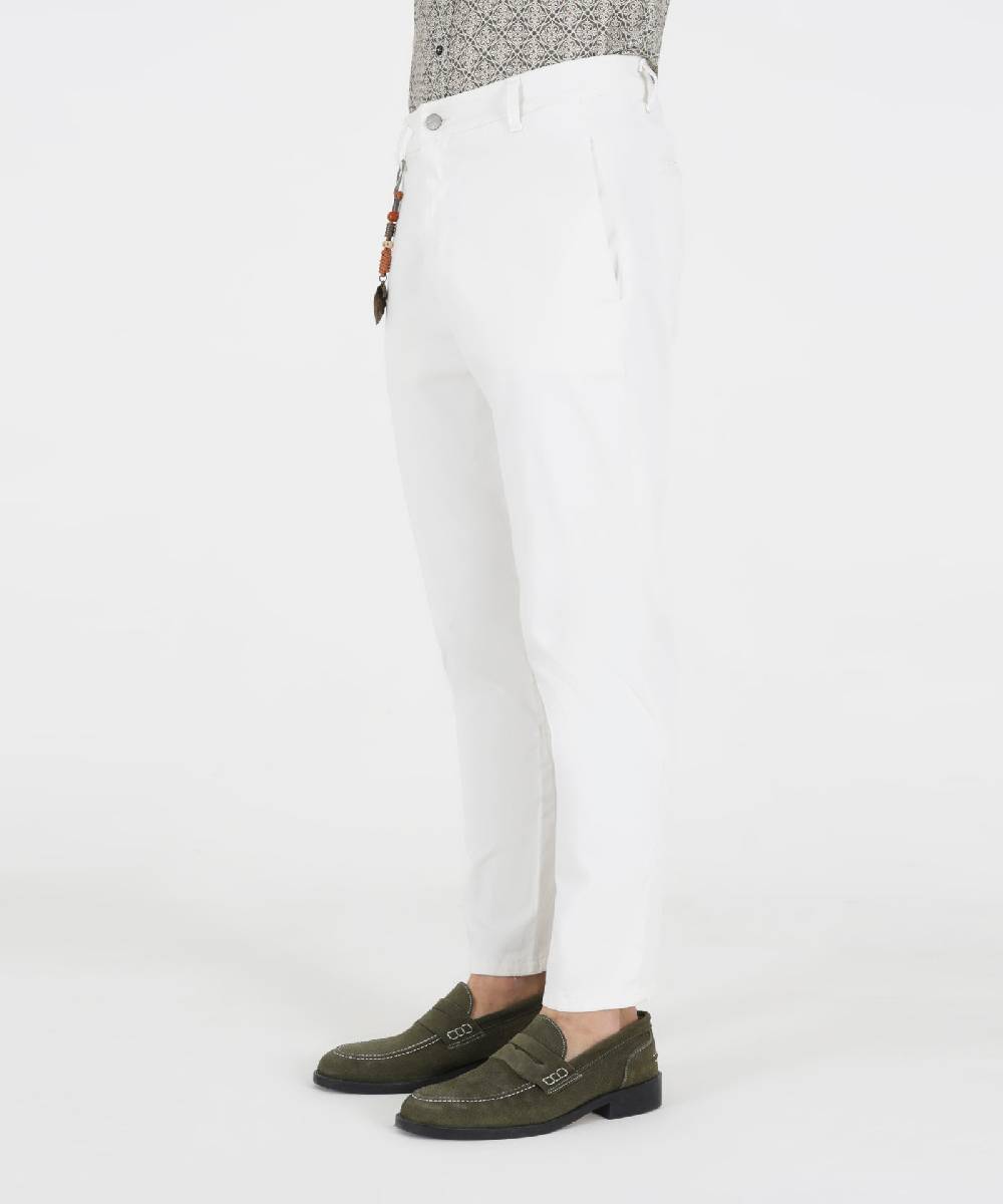 Over D PANTALONE TAPERED FIT TASCHE OBLIQUE NELLA CUCITURA Vendite Flash