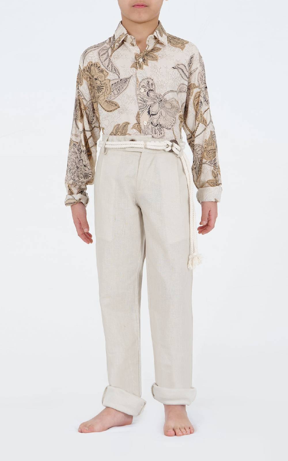 Over D PANTALONE CON CINTURINO LUNGO Vendita Economica