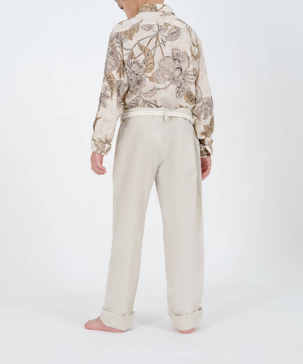 Over D PANTALONE CON CINTURINO LUNGO Vendita Economica