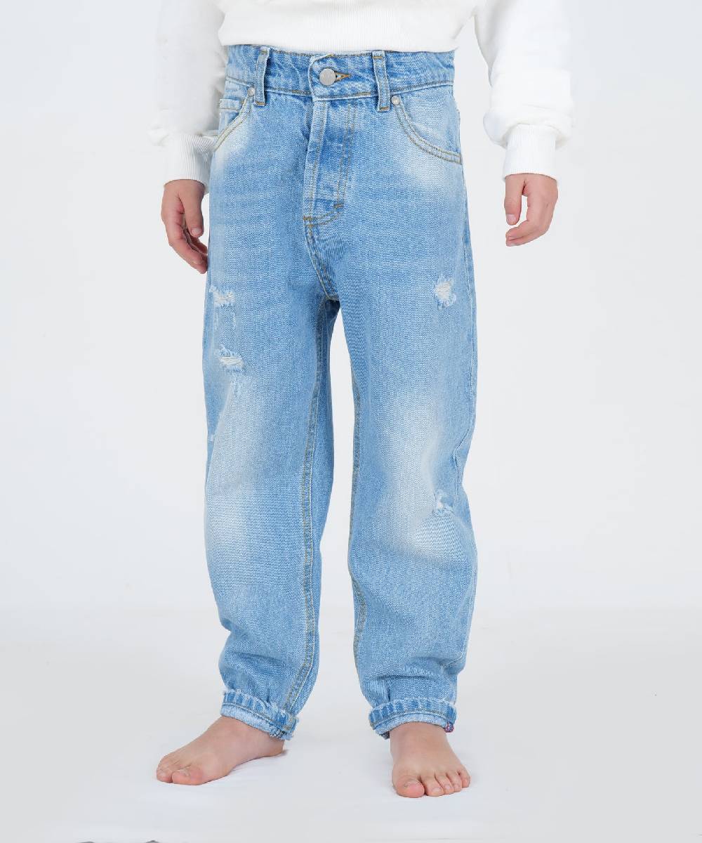 Over D JEANS TAPARED FIT BLU I Più Venduti