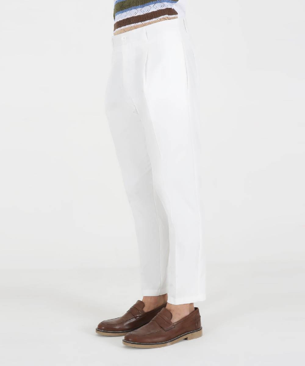Over D PANTALONE 1 PINCE TAPERED FIT Moda