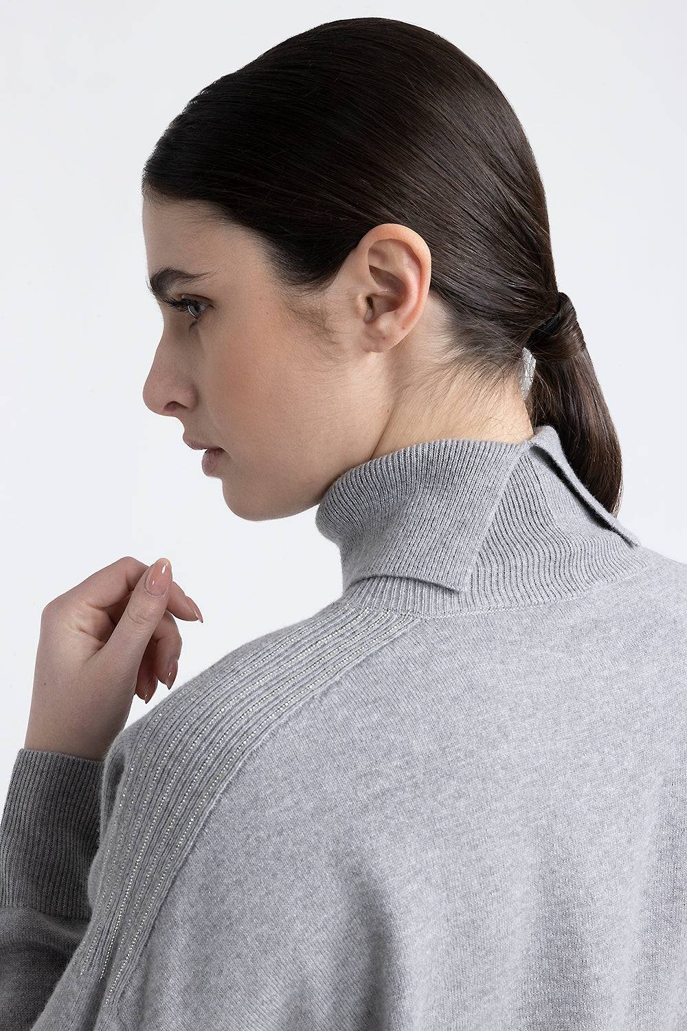 Peserico Abito midi in lana, seta e cashmere Presa