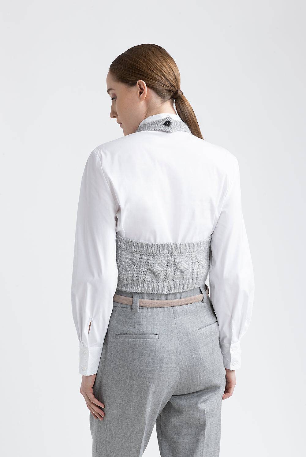 Peserico Top tricot in filato di lana, seta, cashmere e alpaca Negozio