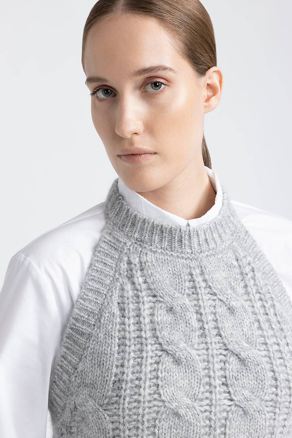 Peserico Top tricot in filato di lana, seta, cashmere e alpaca Negozio