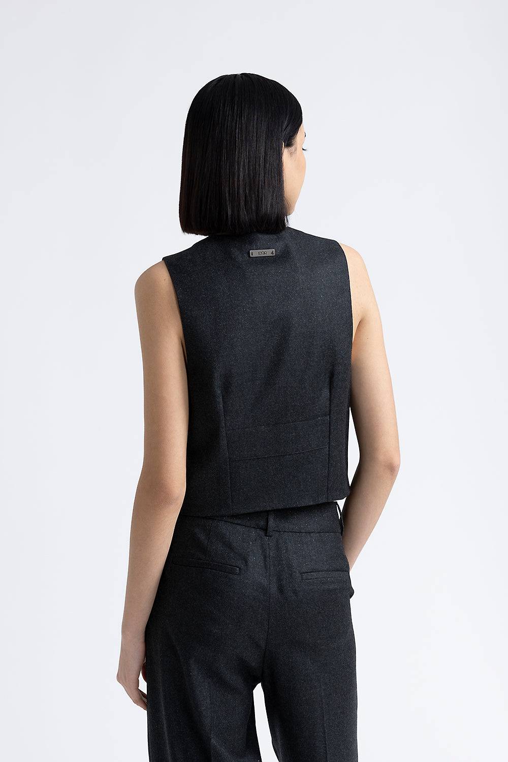 Peserico Gilet di flanella in lana lurex con Punto Luce Prezzo di fabbrica