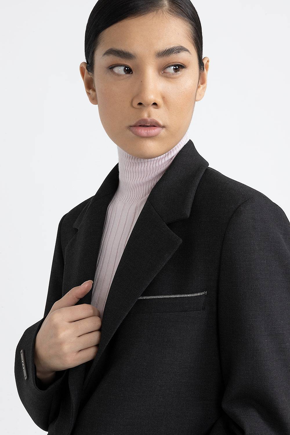 Peserico Blazer crop in tela tecnica double Offerta speciale