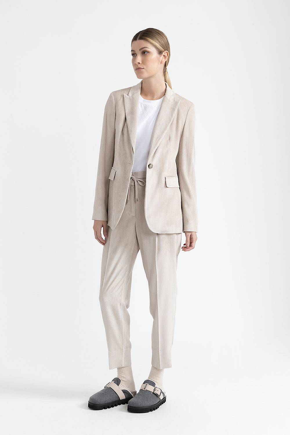 Peserico Blazer monopetto in velluto Flash Sale
