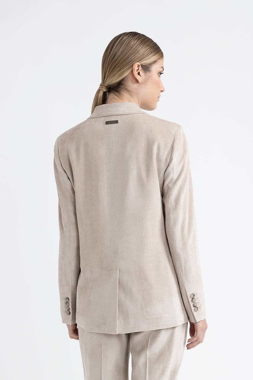 Peserico Blazer monopetto in velluto Flash Sale