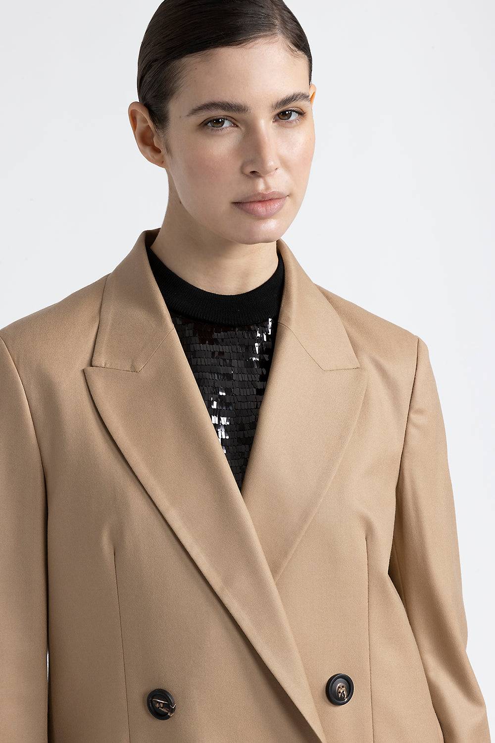 Peserico Blazer doppiopetto over in lana Shopping online