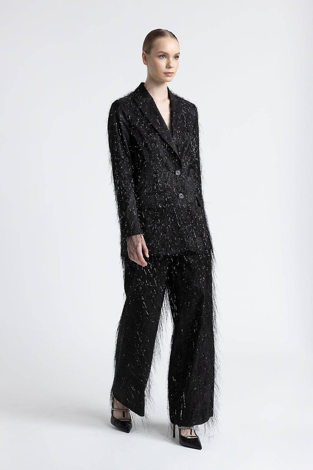 Peserico Blazer monopetto in misto viscosa con lurex Offerta esclusiva