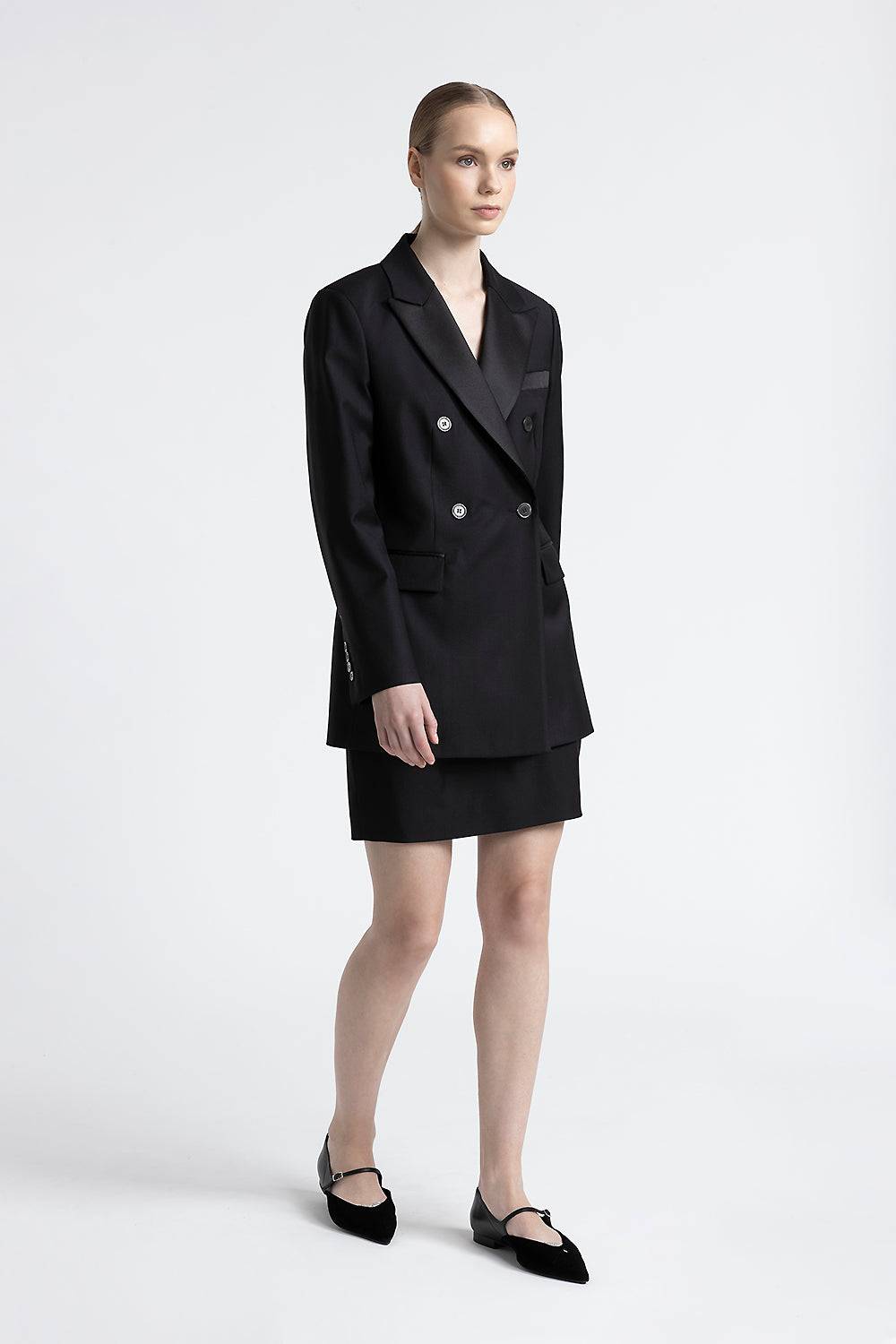 Peserico Blazer doppiopetto in twill di pura lana Black Friday