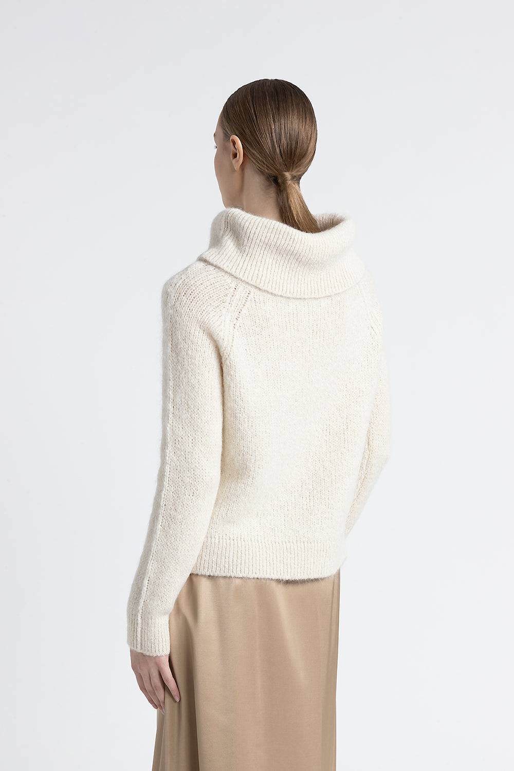 Peserico Maglia con spalle scoperte in lana d'alpaca e merino Offerta migliore