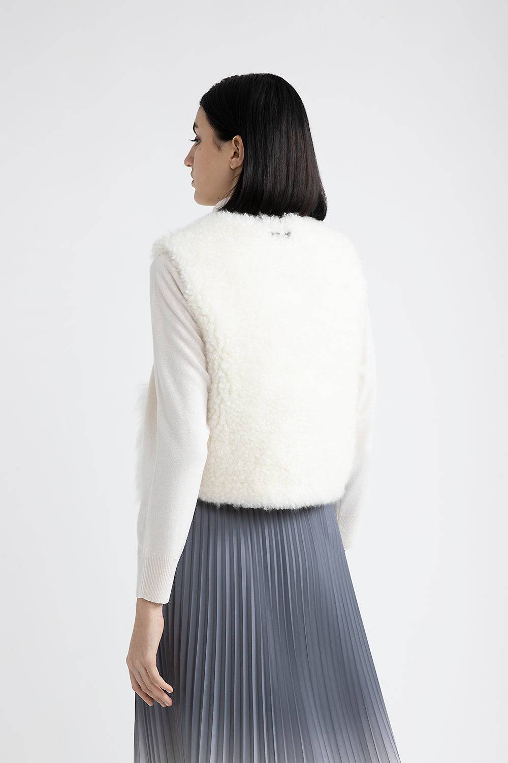 Peserico Gilet in vero pelo di capra cashmere Offerta settimanale