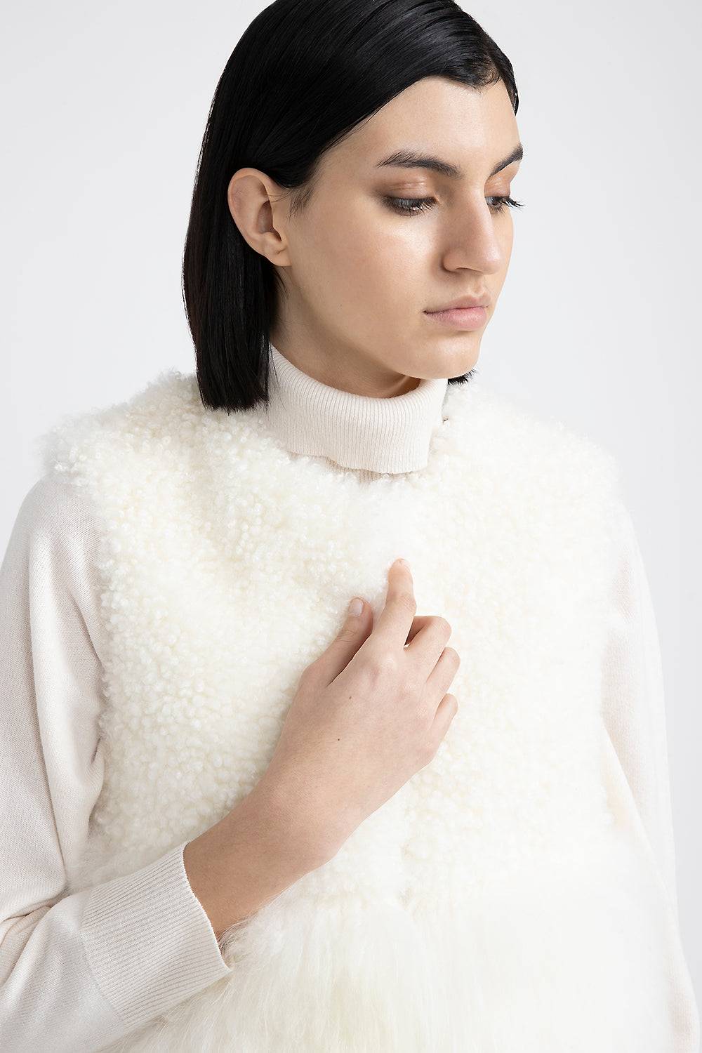 Peserico Gilet in vero pelo di capra cashmere Offerta settimanale