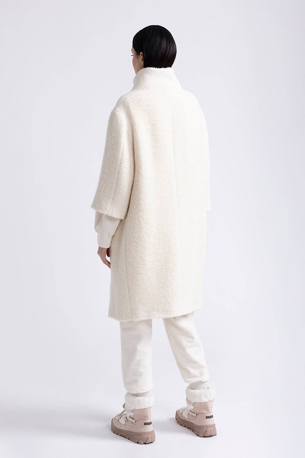 Peserico Cappotto in panno bouclè in lana e alpaca Ultimi due giorni