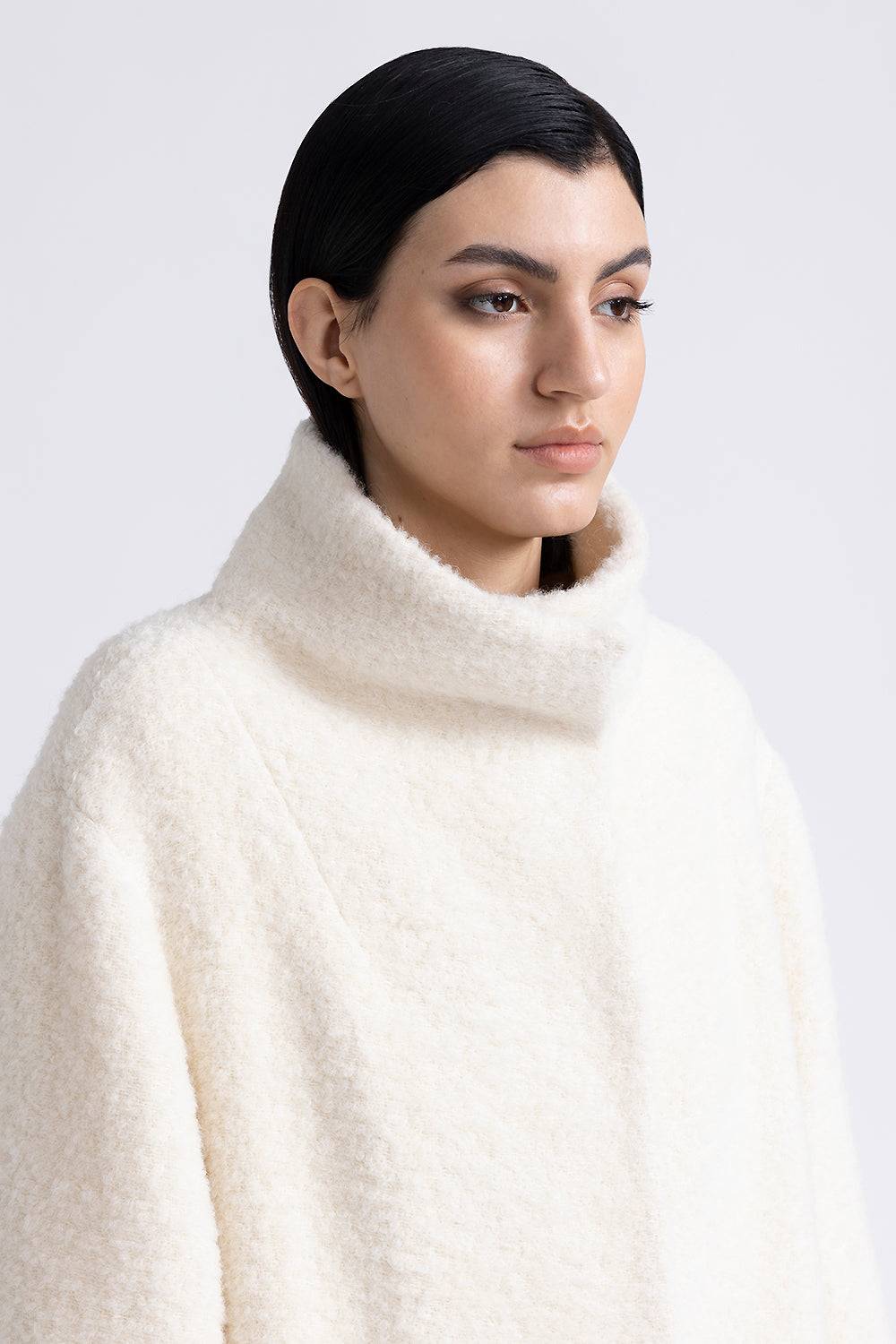 Peserico Cappotto in panno bouclè in lana e alpaca Ultimi due giorni