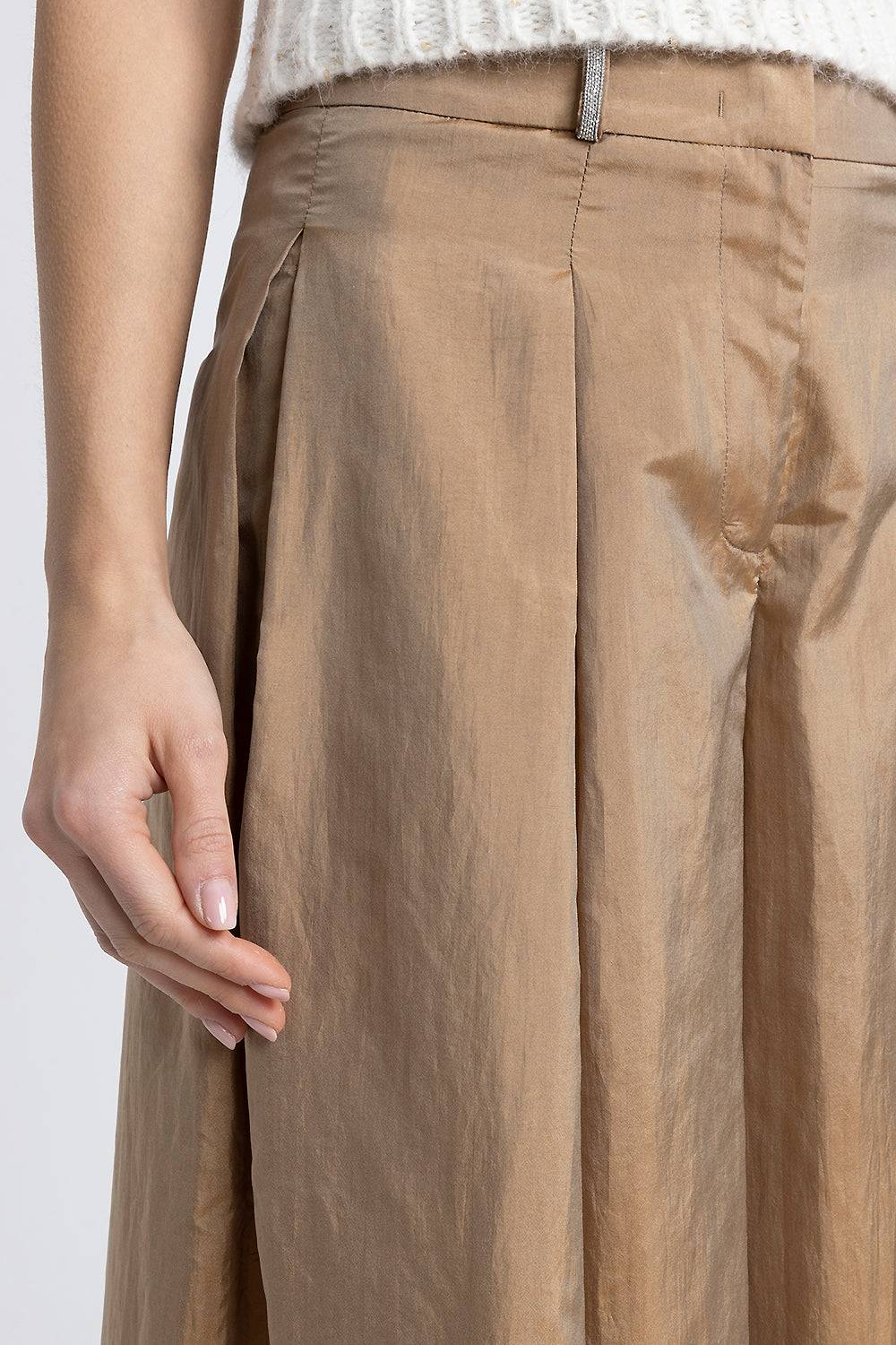 Peserico Pantalone ampio in leggera tela misto seta Trasporto libero internazionale