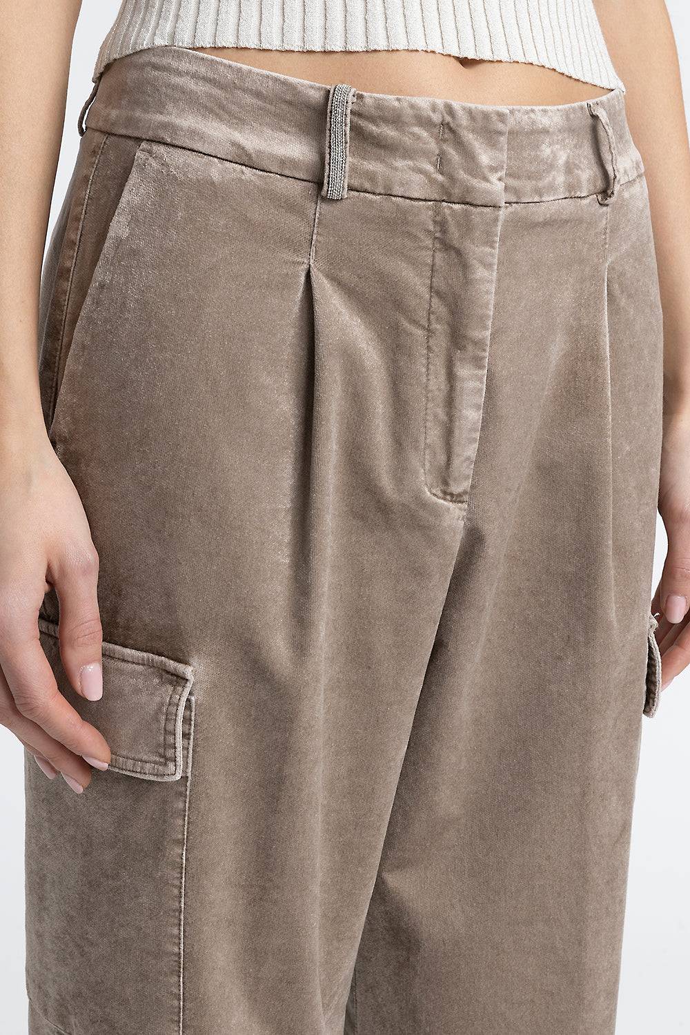 Peserico Pantalone cargo carrot in velluto a coste Limitato a 3 giorni