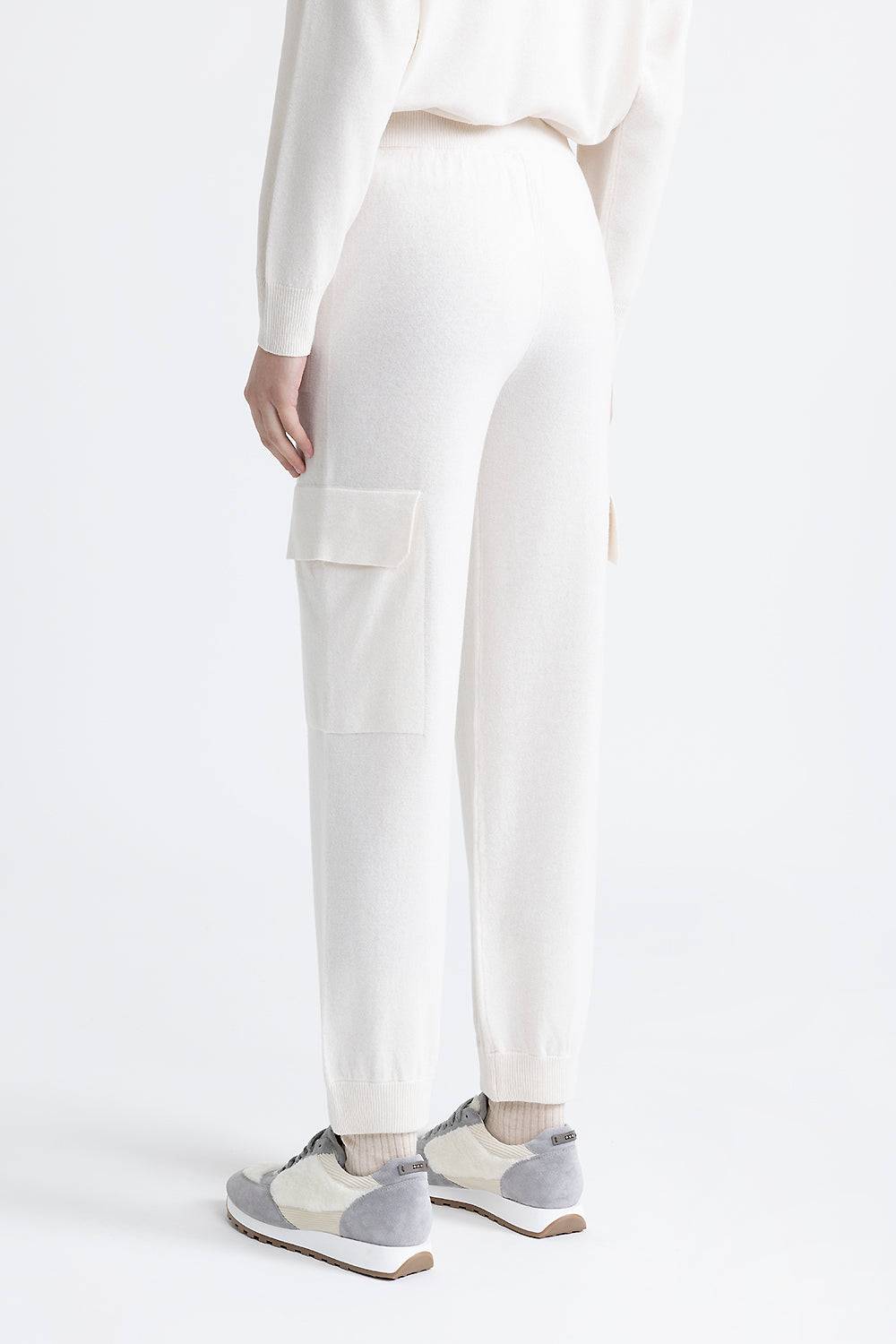 Peserico Pantalone baggy cargo in lana, seta e cashmere Duty-free