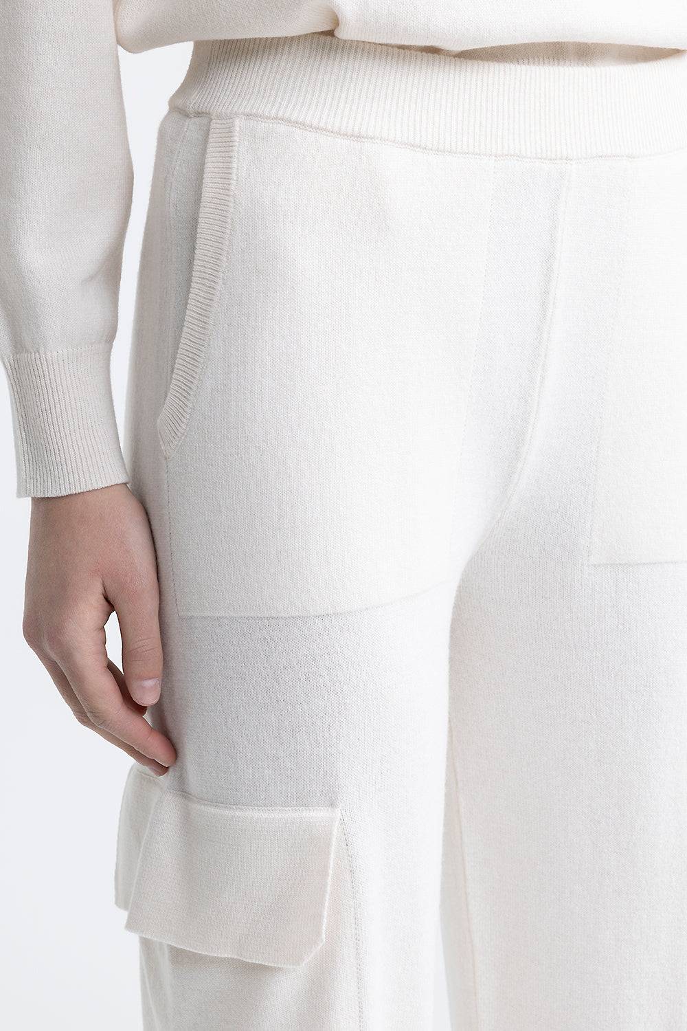 Peserico Pantalone baggy cargo in lana, seta e cashmere Duty-free