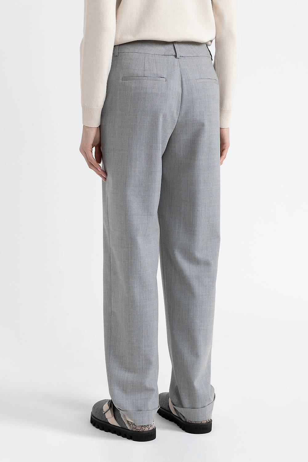 Peserico Pantalone classic tailored in lana tecnica Italy