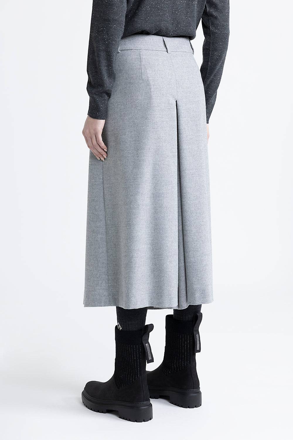 Peserico Gonna pantalone in flanella leggera e lana viscosa Shopping online