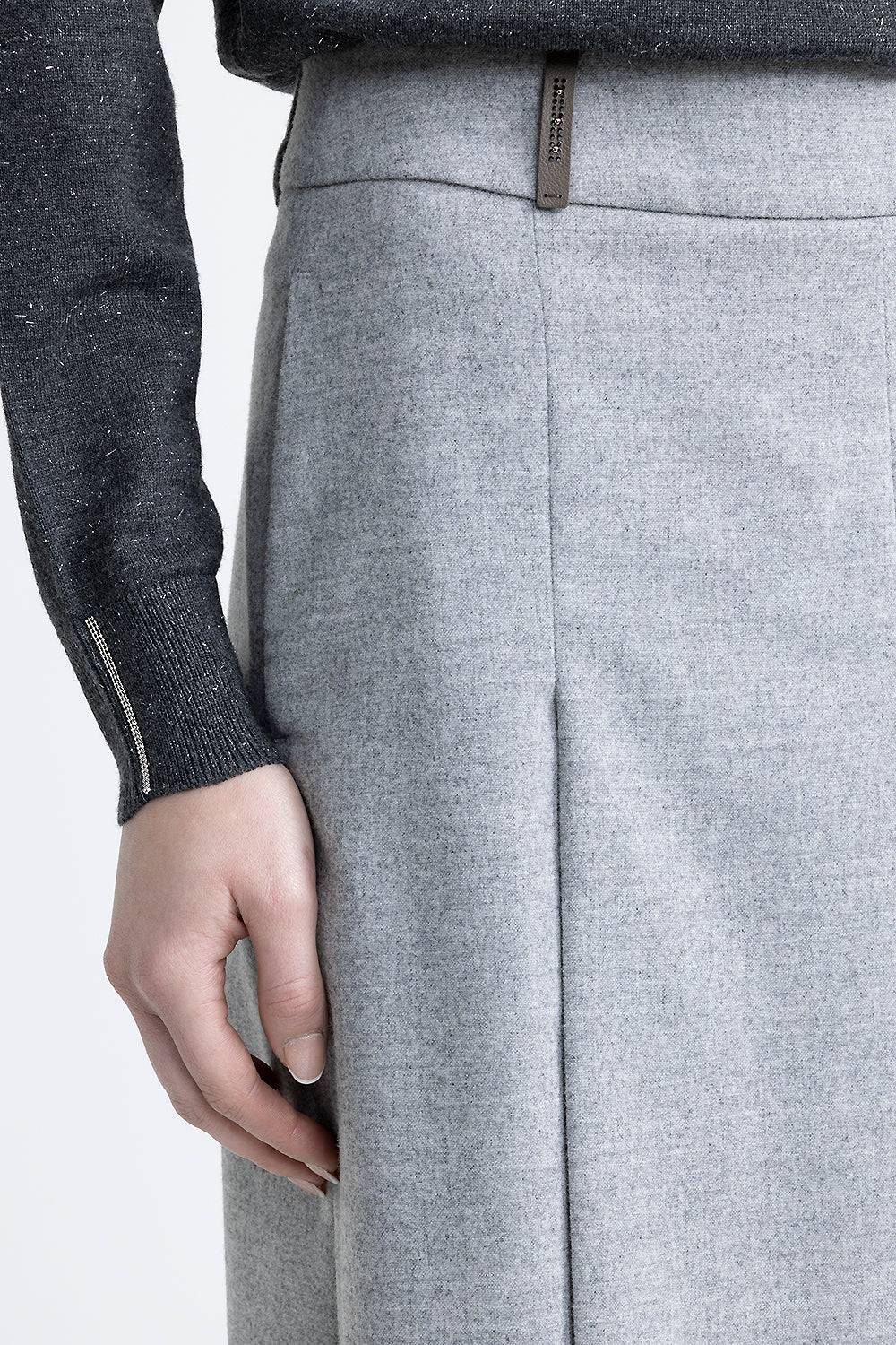 Peserico Gonna pantalone in flanella leggera e lana viscosa Shopping online