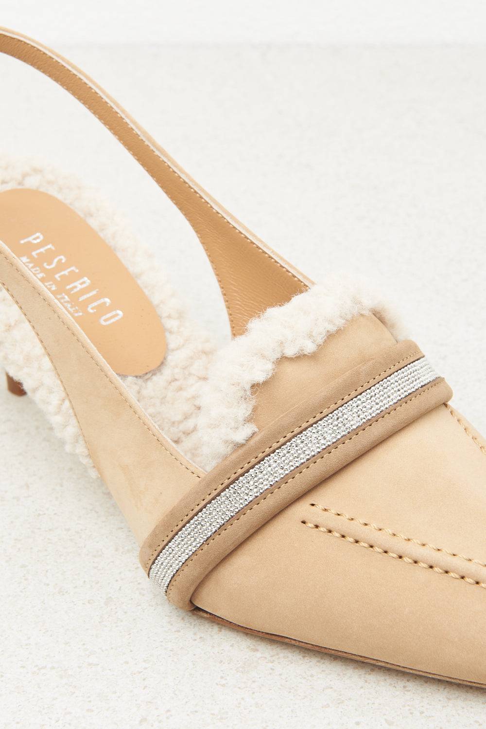 Peserico Décolleté slingback flat Offerta natalizia