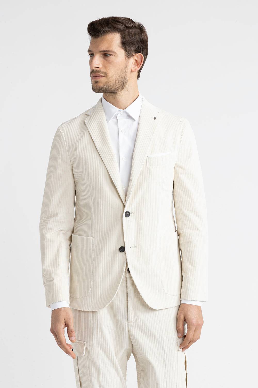 Peserico Blazer monopetto in velluto a costa francese Offerte stagionali