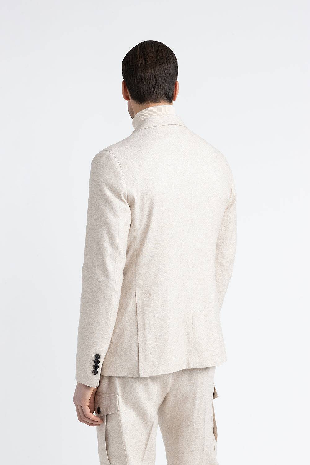 Peserico Blazer monopetto in tweed di lana, seta e cashmere Offerte speciali
