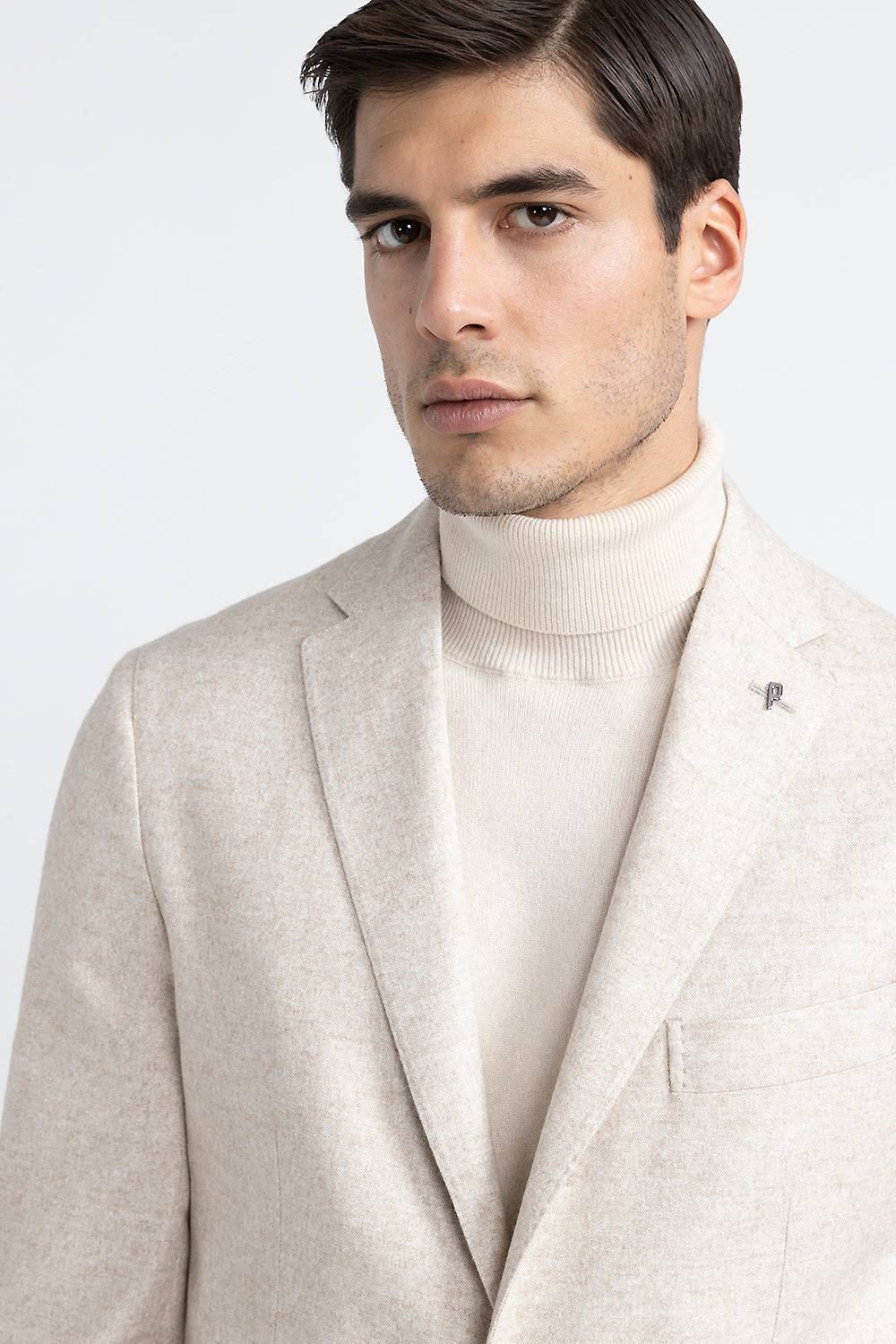 Peserico Blazer monopetto in tweed di lana, seta e cashmere Offerte speciali