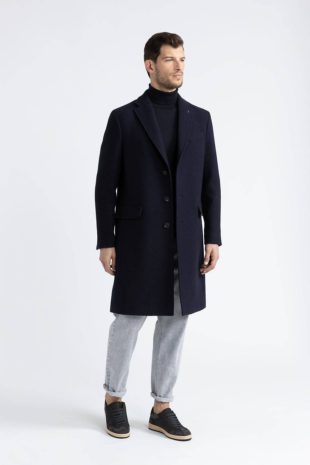 Peserico Cappotto monopetto in pura lana Prezzo basso