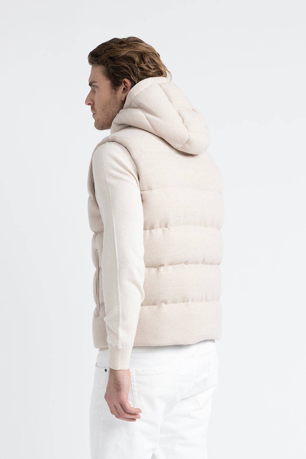Peserico Gilet in piuma d'oca in lana e cashmere Offerta speciale della fabbrica