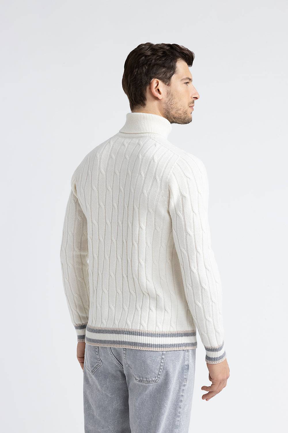 Peserico Maglia collo alto in lana merinos e cashmere Enormi sconti