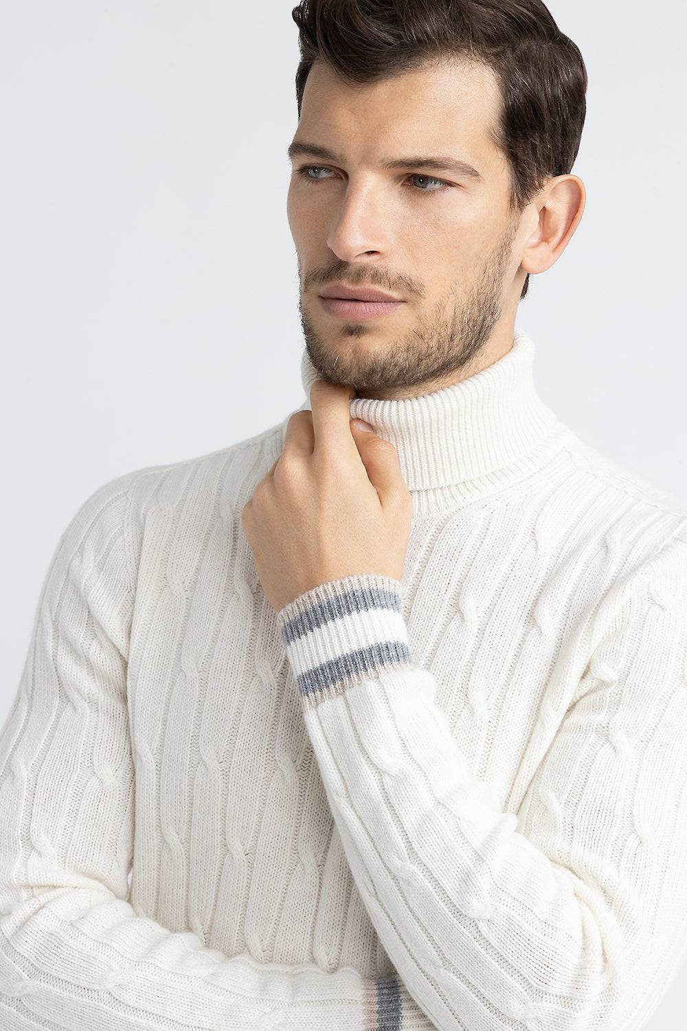 Peserico Maglia collo alto in lana merinos e cashmere Enormi sconti