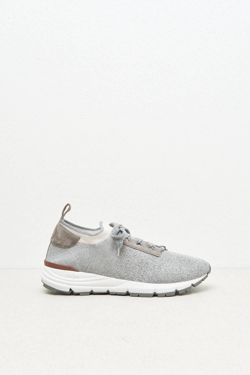 Peserico Sneakers in maglia e vera pelle Saldi Di Fabbrica