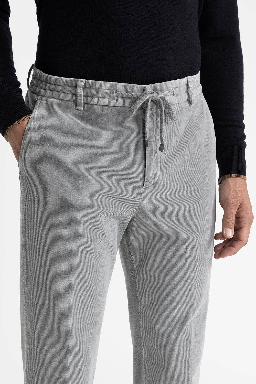 Peserico Pantalone jogger in velluto di cotone Moda