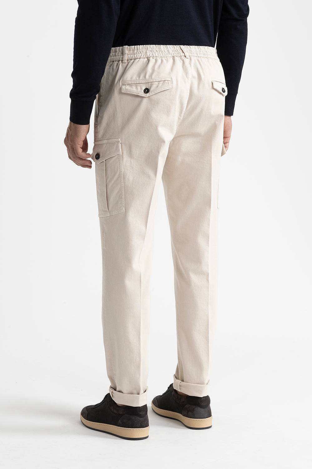 Peserico Pantalone chino tasconato in cotone Flash Sale